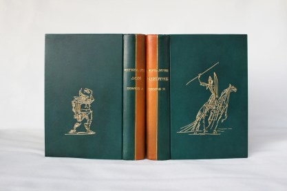 Don Quixote Green covers - Dimitri's Bookbinding corner
